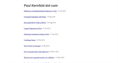 Desktop Screenshot of paulkernfeld.com